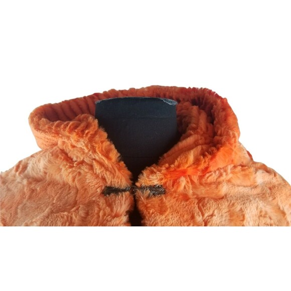 NWT Sew Sweet Minky Designs RARE Reversible Hooded Shawl Wrap Poncho Hoodie Coat - Picture 6 of 10